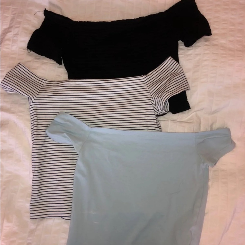 Off The Shoulder Crop Tops Bundle